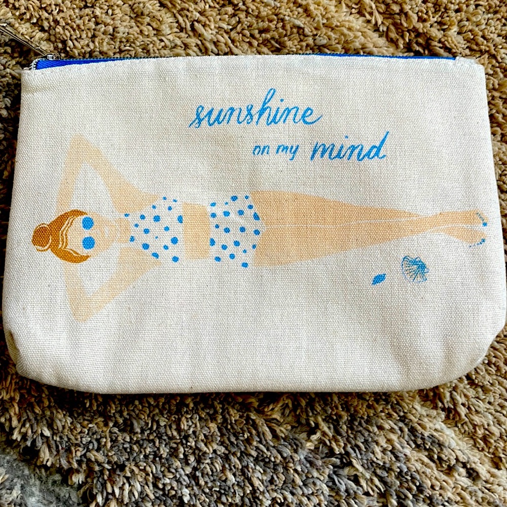 NWOT Anthro makeup bag